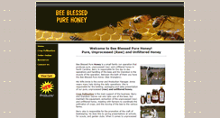 Desktop Screenshot of beeblessedpurehoney.com